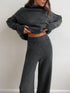 'Keres' Long Sleeve Top and Pants Sweater Set - Celes Fashion
